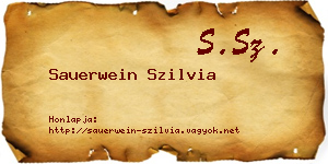 Sauerwein Szilvia névjegykártya